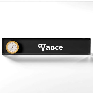 Schreibtisch Name Plate Vance Namensplakette