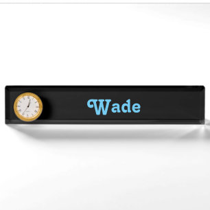 Schreibtisch Name Plate Wade Namensplakette
