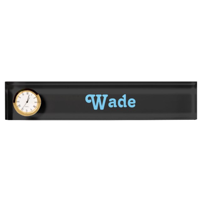 Schreibtisch Name Plate Wade Namensplakette (Vorderseite)