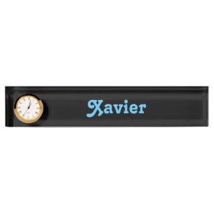 Schreibtisch Name Plate Xavier Namensplakette