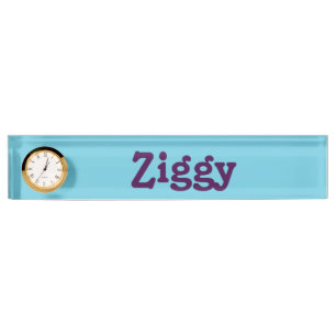 Schreibtisch Name Plate Ziggy Namensplakette
