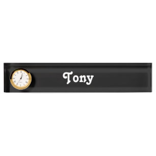 Schreibtisch Namensschild Tony Namensplakette