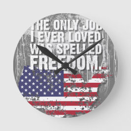 Schreibtisch-Organizer – Freedom Job Runde Wanduhr
