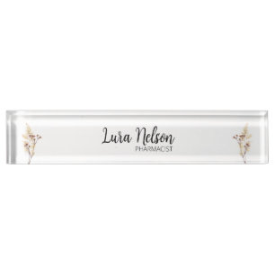 Schreibtisch Plaque - Personalisierte Acrylnamenpl Namensplakette