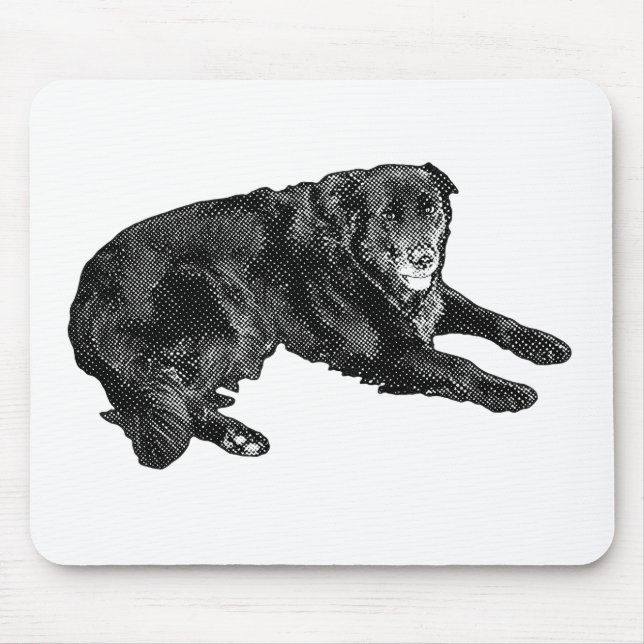 Schreibtischbegleiter und lächelnde Muse Mousepad (Vorne)