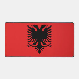 Schreibtischmatte mit Flagge Albaniens