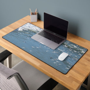 Schreibtischmatte - Möwen, die über den Ozean fess