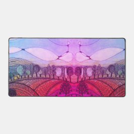 Schreibtischmatte rot-rosa