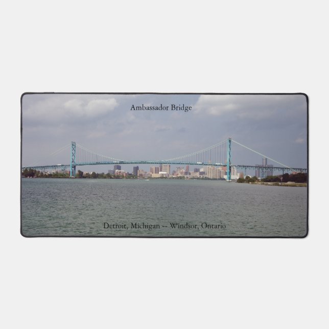 Schreibtischmatte von Ambassador Bridge (Vorderseite)