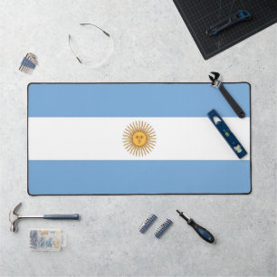 Schreibtischunterlage mit der Flagge Argentiniens