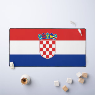 Schreibtischunterlage mit der Flagge Kroatiens