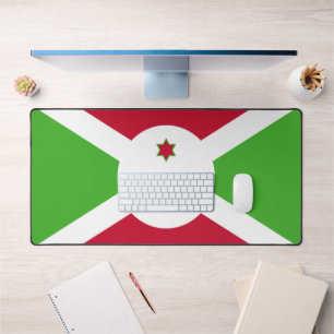 Schreibtischunterlage mit Flagge von Burundi