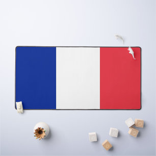 Schreibtischunterlage mit Flagge von Frankreich