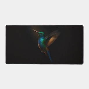 Schreibtischunterlage mit fliegendem Kolibri