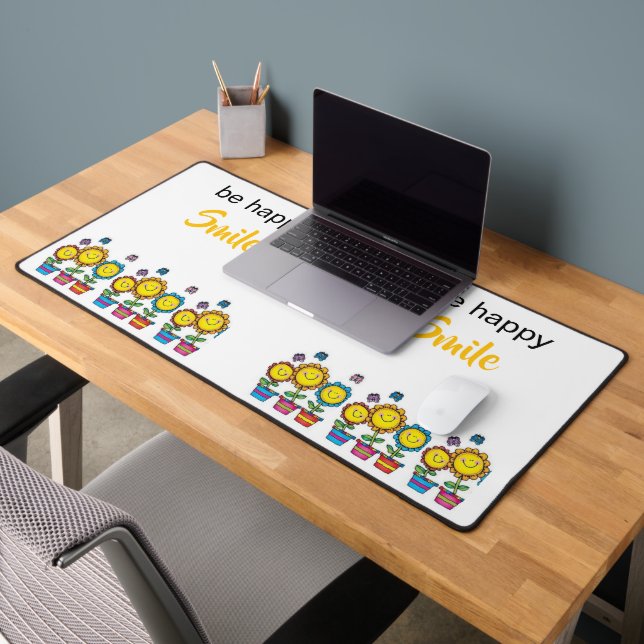 Schreibtischunterlage Sei glücklich Sonnenblumen F (Büro 2)