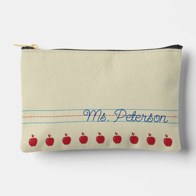 Schreibübungen Notebook Apple Pouch Zubehörtasche (Vorderseite)