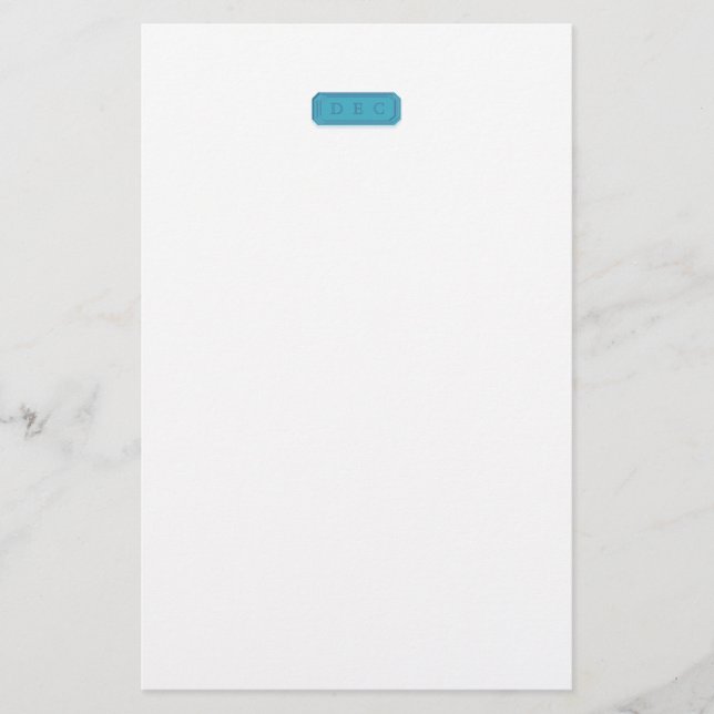 Schreibwaren Briefpapier (Vorderseite)