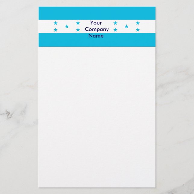 Schreibwaren mit Flagge in Honduras Briefpapier (Vorderseite)