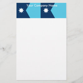 Schreibwaren mit Flagge von Minnesota, USA Briefpapier