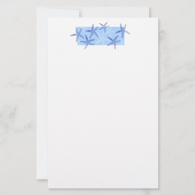 Schreibwaren Papier-Seestern Briefpapier (Vorderseite)
