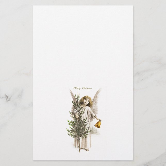 SCHREIBWAREN: VINTAGE CHRISTMAS ANGEL BRIEFPAPIER (Vorderseite)