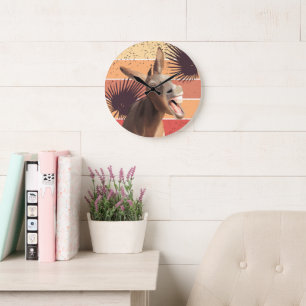 Schreie der Donkey-Wall-Uhr Große Wanduhr
