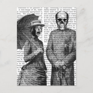 Schreie Frauen und Schädel Postkarte