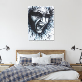 Schreie Leinwanddruck