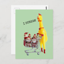 Schreie Rubber Hühnchen Weihnachten