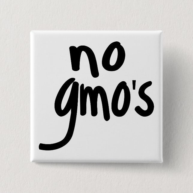 Schreien keines GMOs schützen unsere Nahrung Button (Vorderseite)