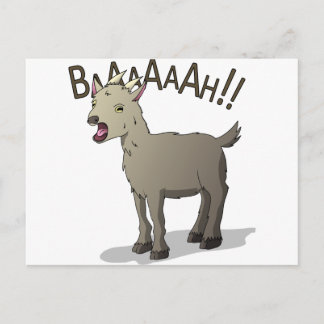 Schreien von Ziegenkopfkerndesigns Postkarte