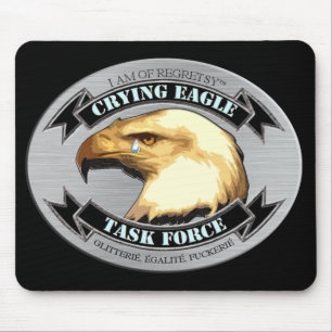 Schreiende Eagle-Task Force Mousepad