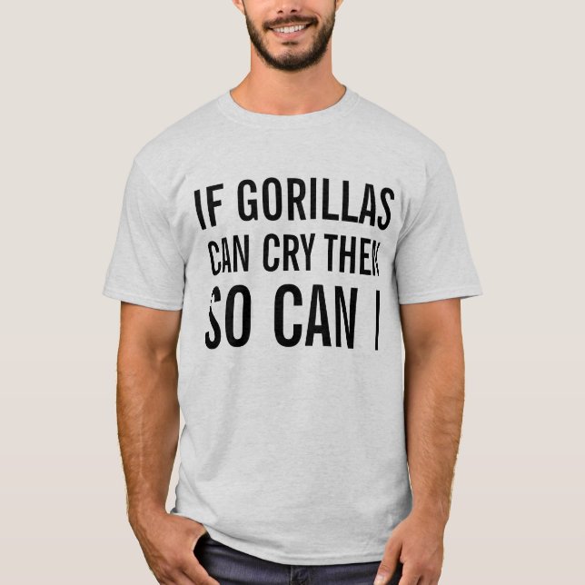 schreiende Gorillas T-Shirt (Vorderseite)