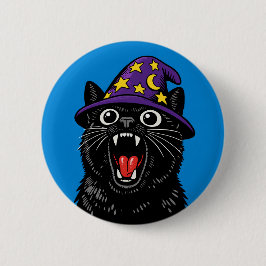 Schreiende Katze Button