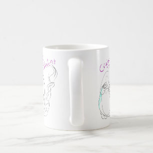 Schreiende Uni-Studenten-Tasse Tasse