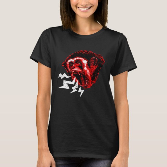 schreiender Affe T-Shirt (Vorderseite)