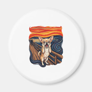 Schreiender Chihuahua Hund Schreie Brücke_1 Magnet
