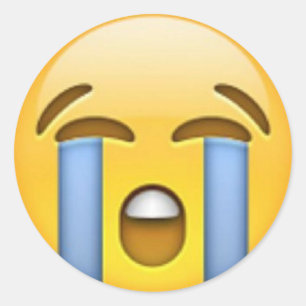 Schreiender Emoji Aufkleber