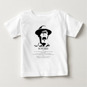 schreiender Mann mit Definition Baby T-shirt