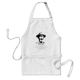 schreiender Mann mit Definition Schürze