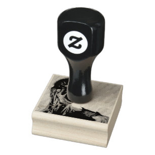 schreiender Zombie Gummistempel