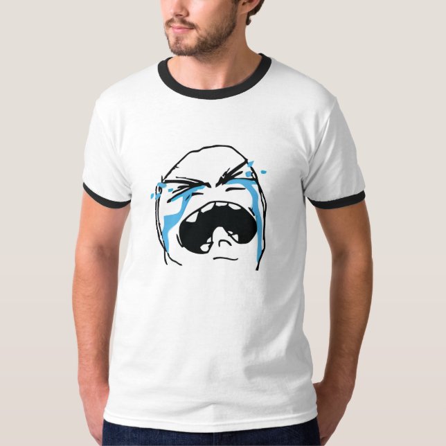 Schreiendes meme T-Shirt (Vorderseite)