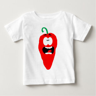 Schreiendes Rot - heißer Chili-Pfeffer Baby T-shirt