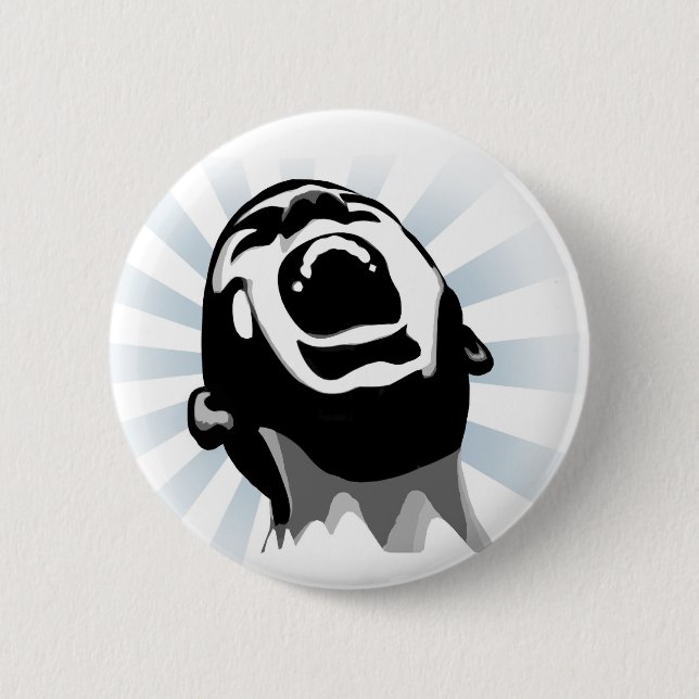 Schreihalo Button (Vorderseite)