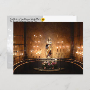 Schrein der gesegneten Jungfrau Mary, Seattle, WA  Postkarte