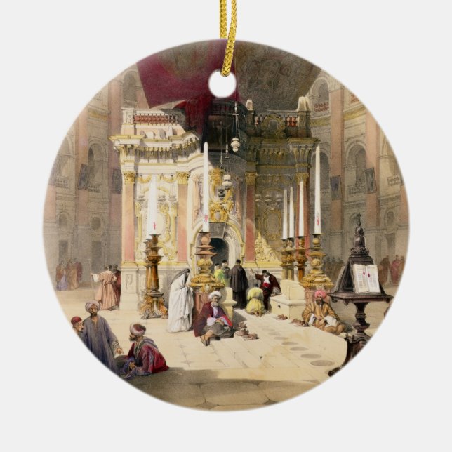 Schrein des heiligen Sepulchre am 10. April 1839 Keramikornament (Vorne)