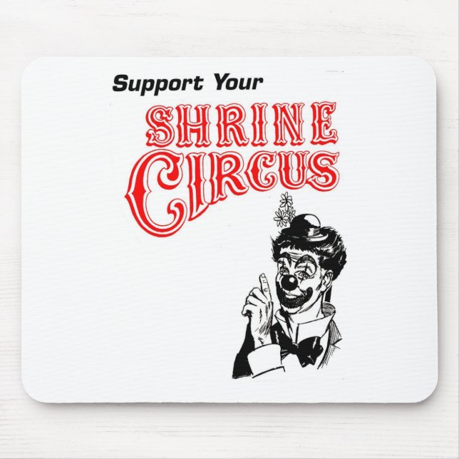 Schrein-Zirkusclown Mousepad (Vorne)