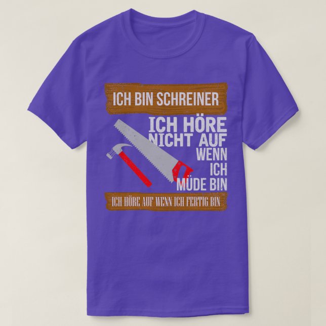 Schreiner Tischeler carpenter gift T-Shirt (Design vorne)