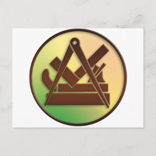 Schreinersymbol Postkarte