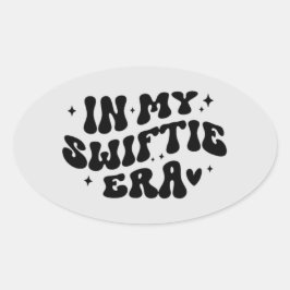 schrifart ovaler aufkleber